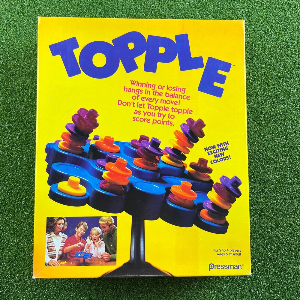 Vintage Pressman Original Topple Board Balancing Game